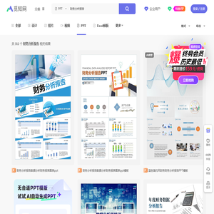 财务分析报告PPT-财务分析报告ppt模板下载-觅知网